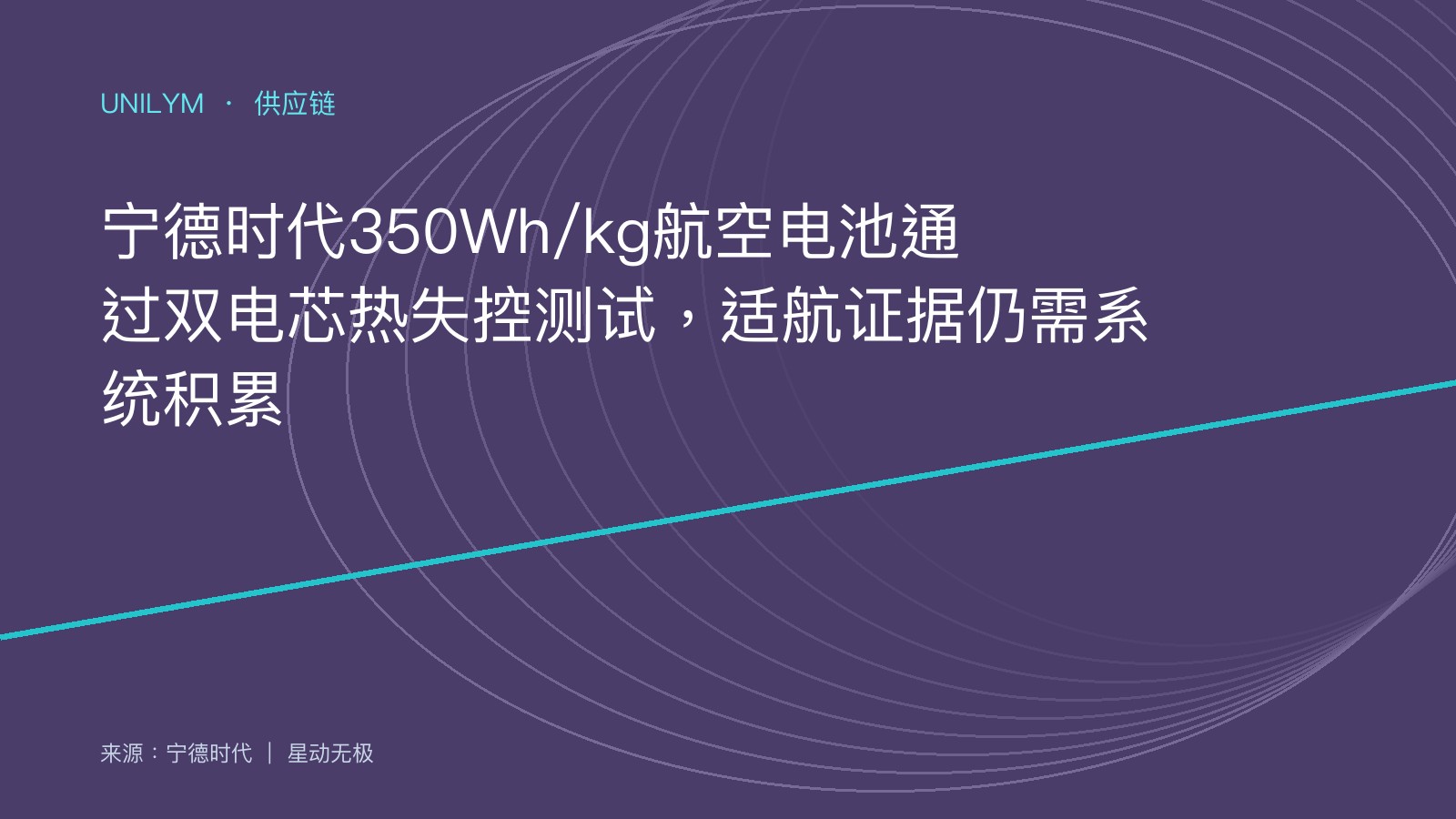 宁德时代航空电池系统测试资料图