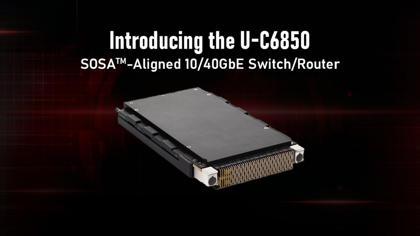 Aitech U-C6850加固型3U VPX交换机
