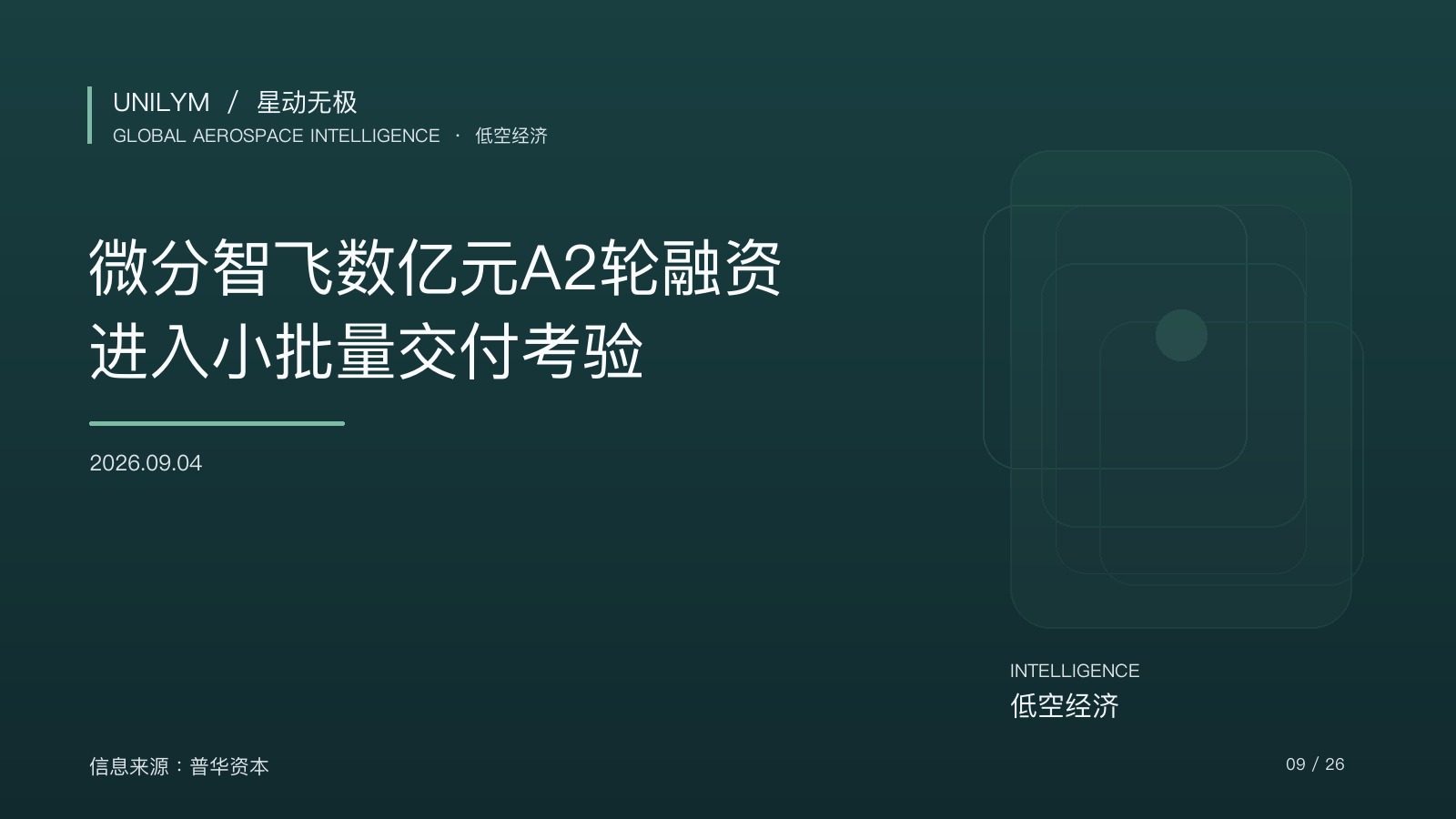 微分智飞融资与飞行具身智能交付主题封面