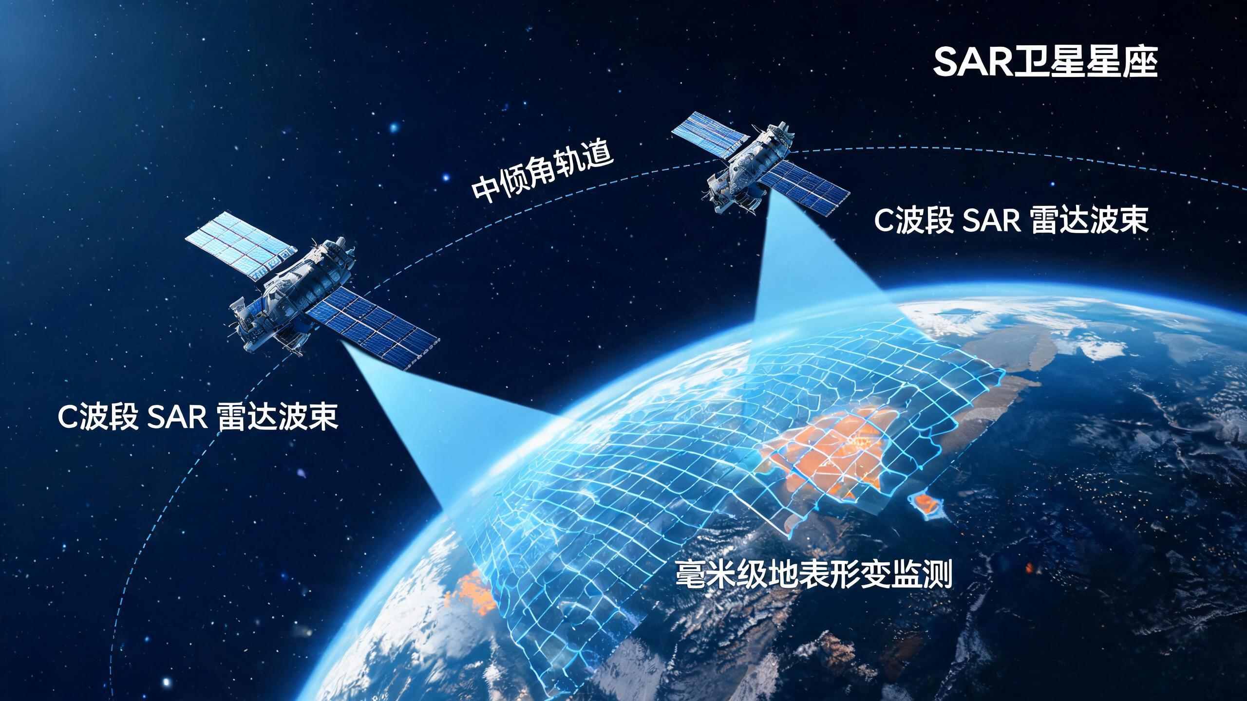 全球首组商用中倾角InSAR遥感卫星成功发射