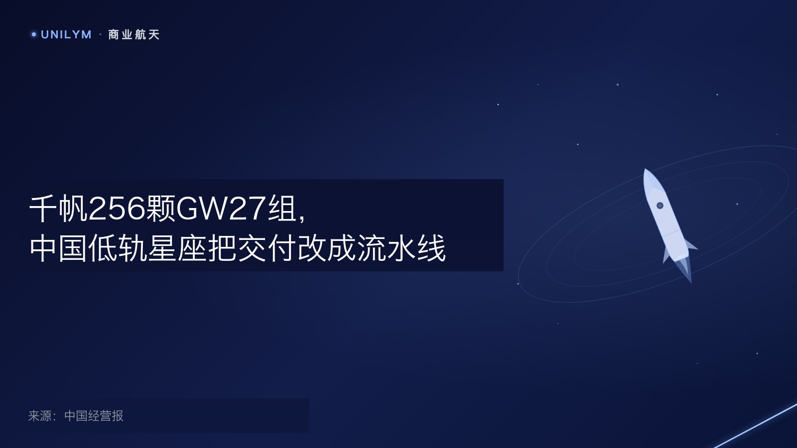 中国低轨星座规模化组网与量产交付