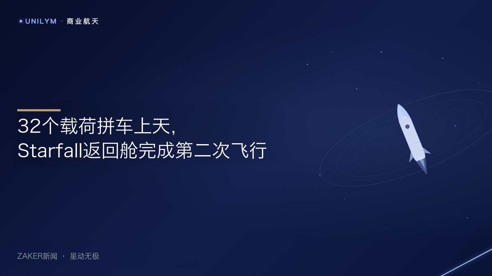 星封面模板 · 商业航天