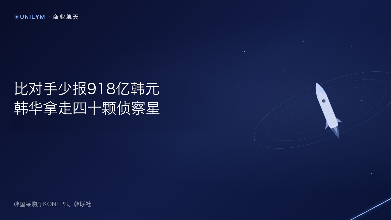 韩国韩华系统SAR小卫星星座项目中标示意